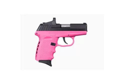 SCCY Industries CPX2CBPKRDE CPX-2 RD 9mm Luger 3.10" 10+1 Black Nitride Stainless Steel Slide Pink