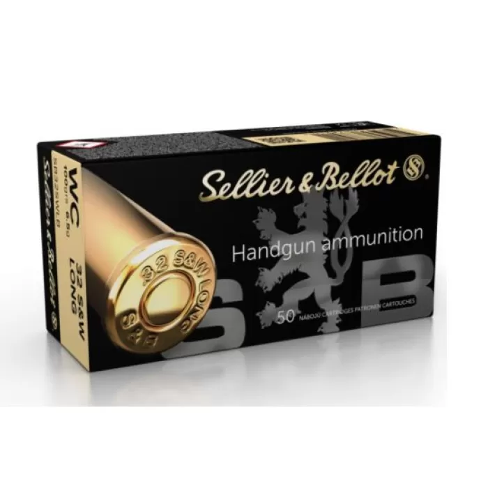 Sellier & Bellot 32 S&W Long 100 gr Wadcutter Ammo 50rds/box - SB32SWLC Sellier & Bellot 32 S&W Long 100 gr Wadcutter Ammo 50rds/box - SB32SWLC