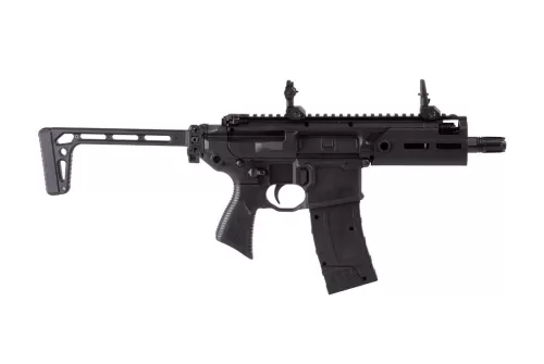 Sig Sauer MCX RATTLER 4.5mm Cal 12gr CO2 Steel BB Gun w/(1) 30rd Mag & Flip-up Front/Rear Sights AIR-RATTLER-BB
