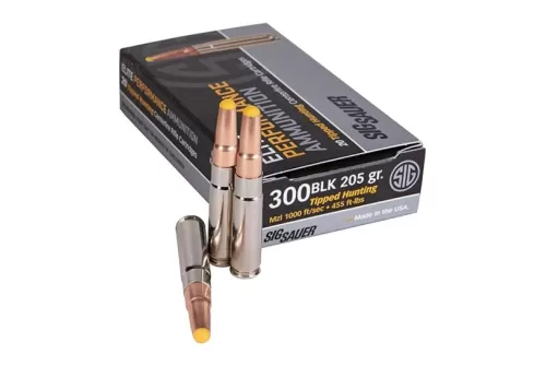 Sig Sauer Elite Hunter Tipped .300 AAC Blackout 205 gr Tipping Hunting Subsonic