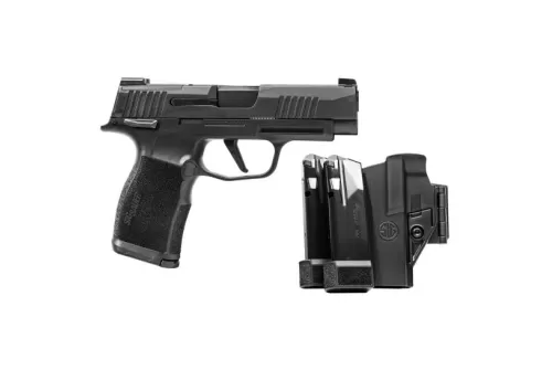 Sig P365 XL MS TacPac 9mm Pistol With 3 Mags & Holster, Black - 365XL-9-BXR3-MS-TACPAC