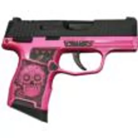 Sig P365-380-BSS-MS Nitron Pistol Sugar Skull Sig Pink Medusa