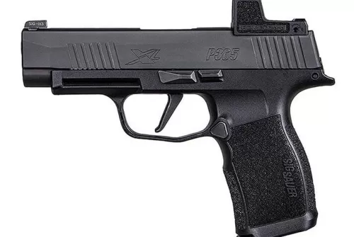 *D*Sig P365 XL Compact 9mm, 3.7" Barrel, Polymer, Black, Romeo Zero Reflex Optic, 2x12rd