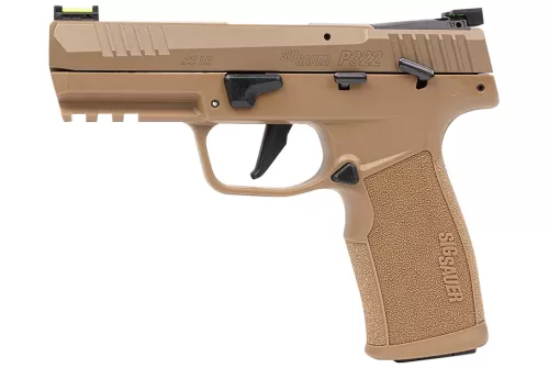 Sig Sauer 322C Tac Pac, 4" Barrel, Adjustable Sights, Coyote Tan, 20rd
