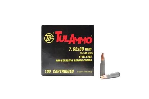 Tula 762X39 124GR FMJ 100 ROUNDS