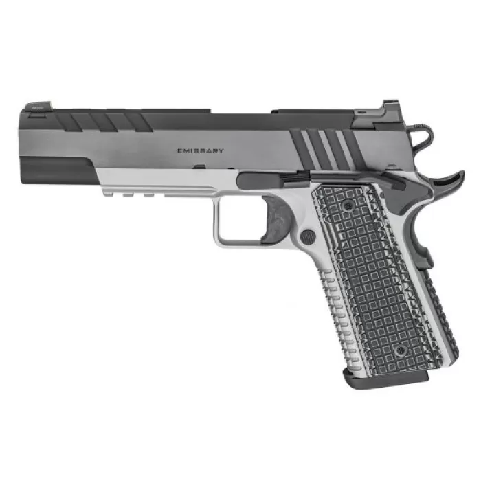 Springfield 1911 Emissary 5" 9mm Pistol, Stainless/Black - PX9219L Springfield 1911 Emissary 5" 9mm Pistol, Stainless/Black - PX9219L