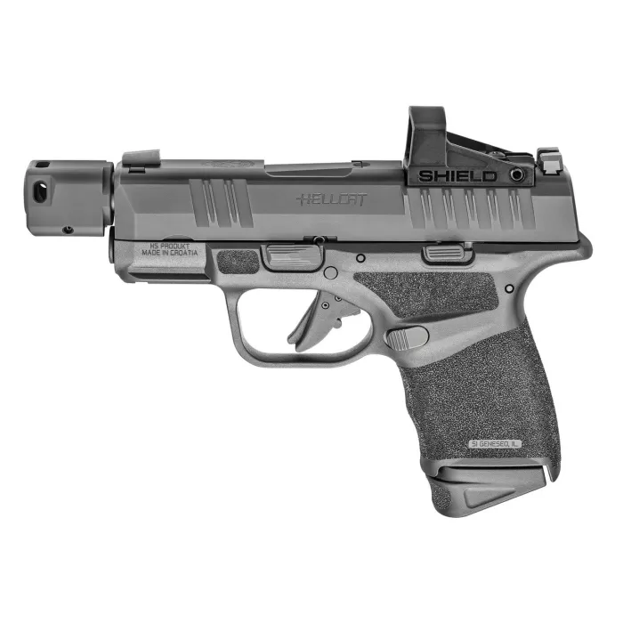 Springfield Hellcat RDP 9mm, 3.8" Barrel, Black, Red Dot Sight, 10rd Springfield Hellcat RDP 9mm, 3.8" Barrel, Black, Red Dot Sight, 10rd