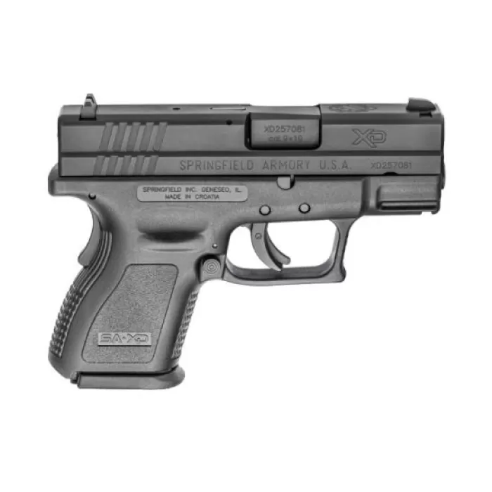 Springfield XD Subcompact 10 Round 9mm Pistol, Black - XD9801 Springfield XD Subcompact 10 Round 9mm Pistol, Black - XD9801