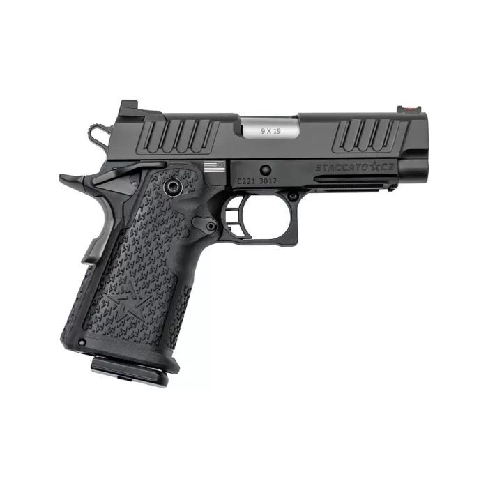 Staccato C2 9mm, 3.9" Stainless Bull Barrel, Dawson Sights, Black, 16rd Staccato C2 9mm, 3.9" Stainless Bull Barrel, Dawson Sights, Black, 16rd
