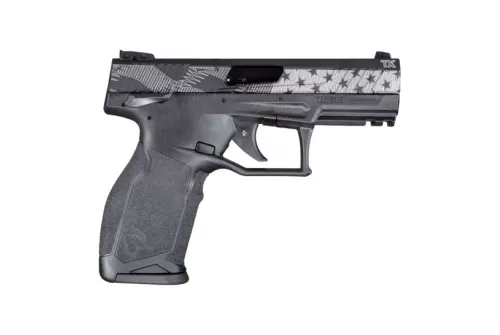 Taurus TX22 US Flag .22 LR Pistol, Black - 1-TX22141-10US1