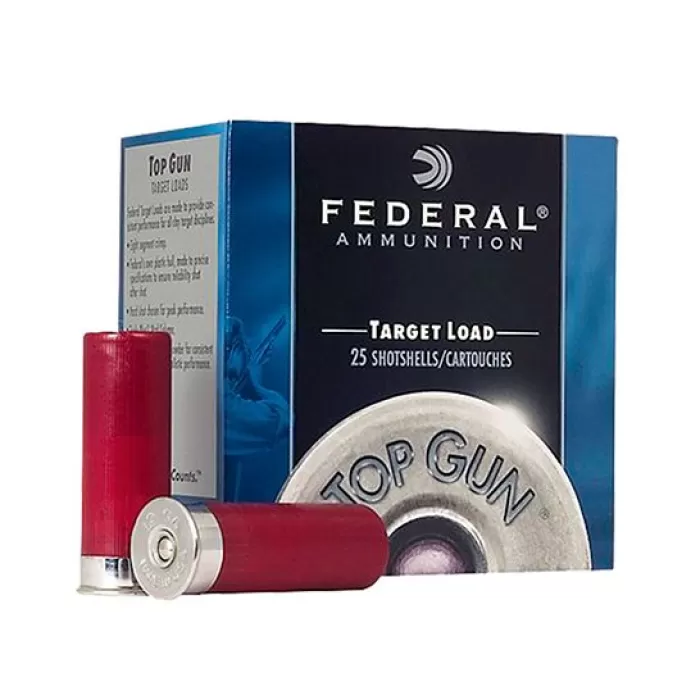 Federal 12ga 2.75" 2.75DE #8 Top Gun Shotshell Ammunition 25rds - TG121 8 Federal 12ga 2.75" 2.75DE #8 Top Gun Shotshell Ammunition 25rds - TG121 8