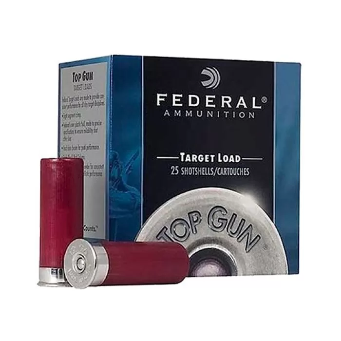 Federal 12ga 2.75" 7/8ox #8 Extra Lite Top Gun Shotshell Ammunition 25rds - TG12EL 8 Federal 12ga 2.75" 7/8ox #8 Extra Lite Top Gun Shotshell Ammunition 25rds - TG12EL 8