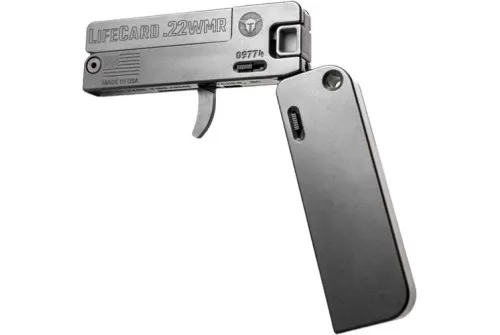 TRAILBLAZER LIFECARD .22WMR SINGLE SHOT W/22LR BBL BLK