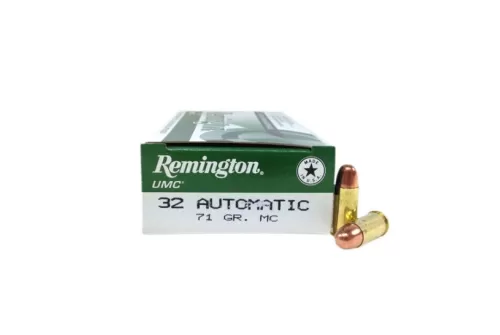 Remington UMC Brass .32 ACP 50-Rounds FMJ