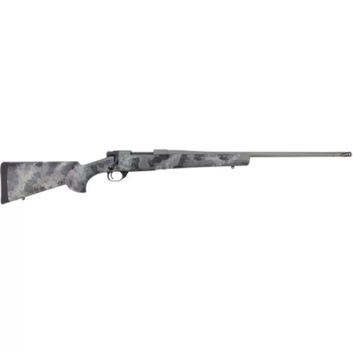 Howa HMFN300BLKGL 1500 Fence Line 300 AAC Blackout 5+1 16.25" Tungsten Cerakote Threaded Barrel, Tungsten Cerakote Aluminum Drilled & Tapped Receiver, Gray Light Camo Fixed Synthetic Stock, Right Hand