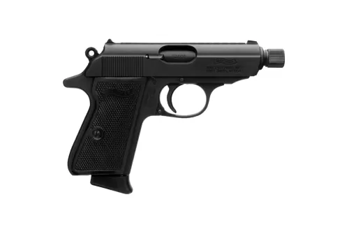 Walther PPK SD 32 ACP, 3.3" Threaded Barrel, Black, Fixed Sights, 7rd