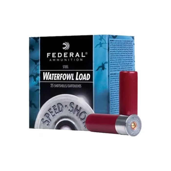 Federal 12ga 2.75" 1-1/8oz #6 Speed-Shok Heavy HV Steel Shotshell Ammunition 25rds - WF147 6 Federal 12ga 2.75" 1-1/8oz #6 Speed-Shok Heavy HV Steel Shotshell Ammunition 25rds - WF147 6