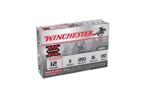 Winchester 12ga 3" Magnum 00 Buckshot Ammunnition 5rds - XB12300