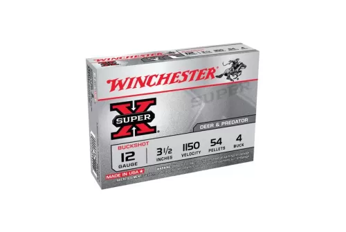 Winchester 12ga 3.5" Magnum 4 Buck Super-x Ammunition 5rds - XB12L4