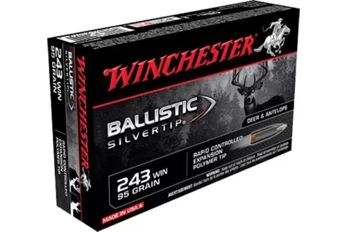 Winchester Ammo SBST243A Ballistic Silvertip 243 Win 95 gr Rapid Controlled Expansion Polymer Tip 20 Bx - Dirty Bird Industries