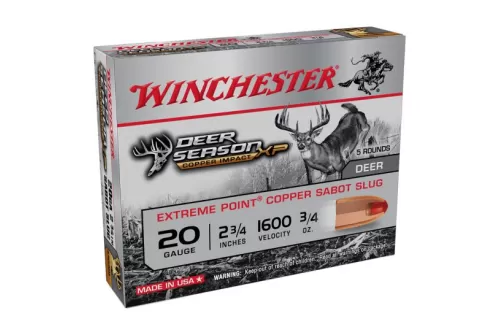 Winchester Deer Season XP Copper Impact 3/4 oz. 20 Ga Sabot Slug 5rds 2 3/4"