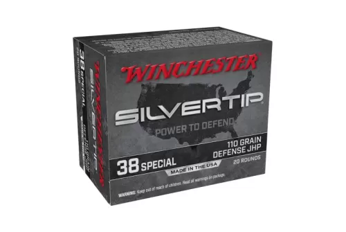Winchester Silvertip Pistol 38 Special 110 Grain Hollow Point 20 RDs