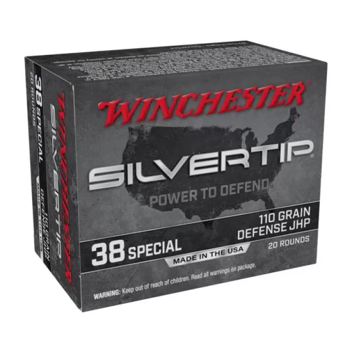 Winchester Silvertip Pistol 38 Special 110 Grain Hollow Point 20 RDs Winchester Silvertip Pistol 38 Special 110 Grain Hollow Point 20 RDs