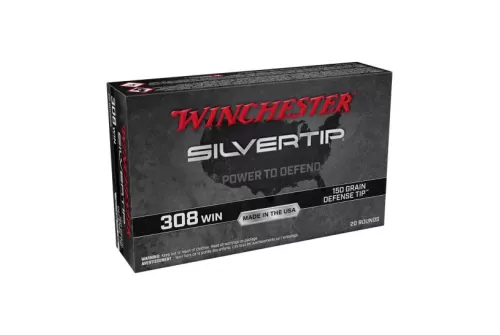Winchester Silvertip 150 gr Defense Tip .308 Winchester Ammunition 20 Rounds - W308ST