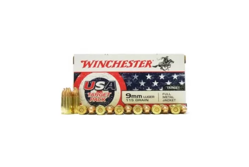 Winchester: USA 9mm Luger 115gr FMJ, 50/Box