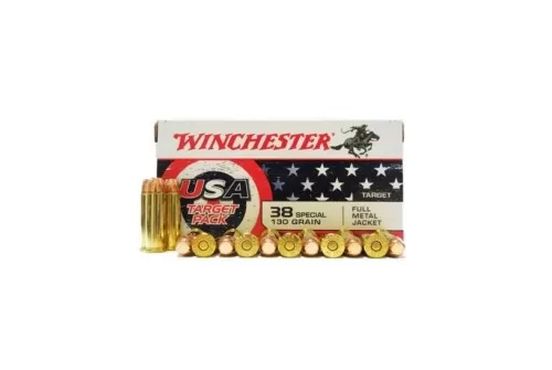 38 Special - 130 Grain FMJ - Winchester USA Target Pack - 50 Rounds