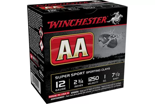 Winchester AA Super Sport 12 Ga, 2.75" 1 oz 7.5 Shot 25rd Box