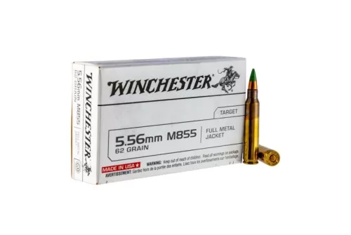 Winchester 5.56mm 62gr NATO Ammunition FMJ 20rds  - Q3269