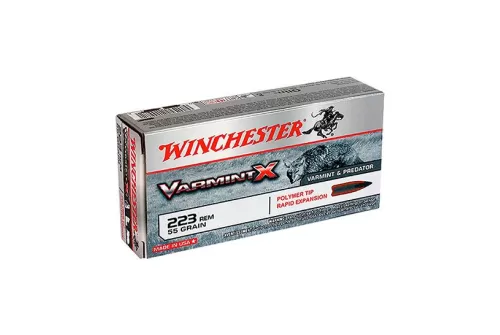 Winchester 223 Remington 55gr Varmint X Polymer Tip Ammunition 20rds - X223P