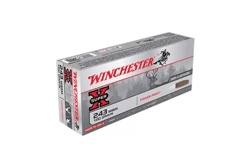 Winchester 243 WSSM 64gr Power Point Ammunition 20rds - X243WSS