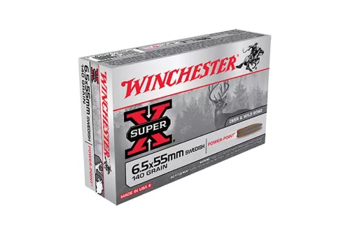 Winchester Ammo X6555 Super-X  6.5x55 Swedish 140 gr Power-Point (PP) 20 Bx/ 10 Cs