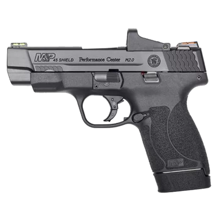 Smith & Wesson Shield M2.0 Performance Center 45 ACP, 4" 6rd/7rd, Black Smith & Wesson Shield M2.0 Performance Center 45 ACP, 4" 6rd/7rd, Black