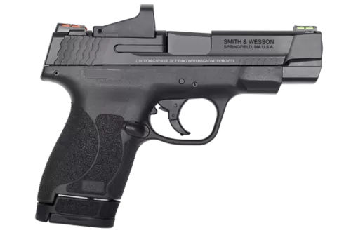 Smith & Wesson M&P Shield M2.0 Performance Center, 4" Barrel, Red Dot, Black, Stainless Slide, 6rd 7rd