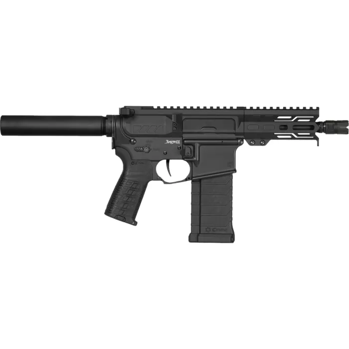 CMMG 54A8A0FAB Banshee MK4 5.7x28mm 32+1 5" Black Nitride Medium Taper Threaded Barrel, EML 4" M-LOK Handguards Black Armor Cerakote Aluminum Picatinny Rail Receiver, Pistol Tube, CMMG Zeroed Grips UPC: 810144723631 CMMG 54A8A0FAB Banshee MK4 5.7x28mm 32+1 5" Black Nitride Medium Taper Threaded Barrel, EML 4" M-LOK Handguards Black Armor Cerakote Aluminum Picatinny Rail Receiver, Pistol Tube, CMMG Zeroed Grips UPC: 810144723631