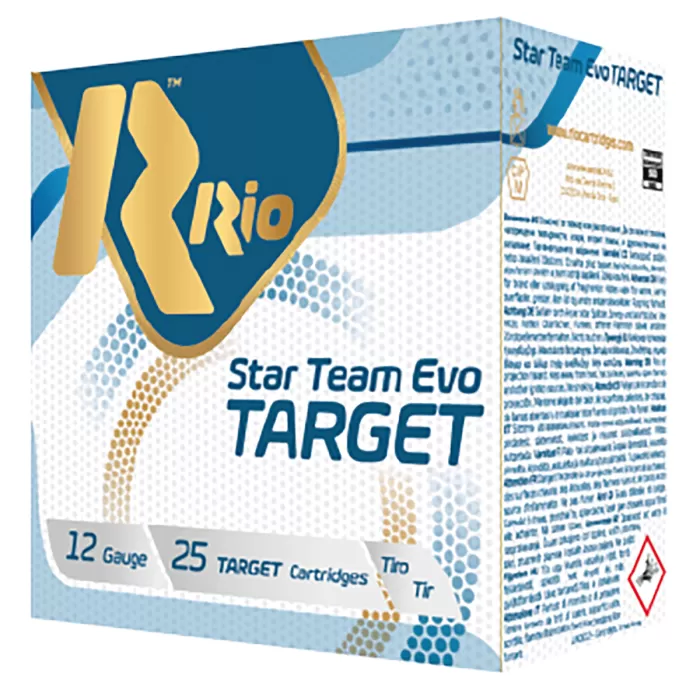Rio Ammunition Star Team EVO 12 Gauge 1 1/8 oz 2 3/4 in Centerfire Shotgun Ammo, 25 Rounds, STT32X75
