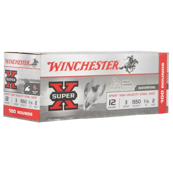 Winchester Super X Xpert High Velocity 12ga 3in #2 1-1/8oz Waterfowl Shotshells - 100 Rounds