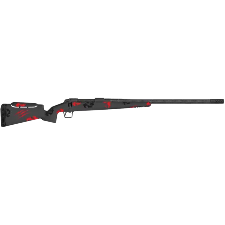 Fierce Firearms Carbon Rival FP 7mm-08 Remington Bolt Action Rifle, Blood Red Camo - FCRFP7MM0820BR