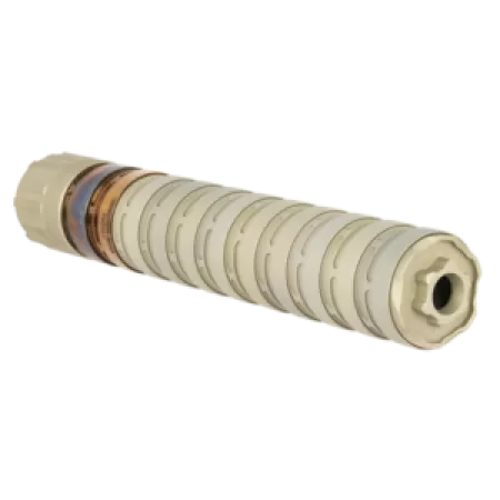 Q LLC SILE9 Erect9r  9mm Luger 1.37" Aluminum w/Stainless Steel Baffles 1/2"-28 tpi