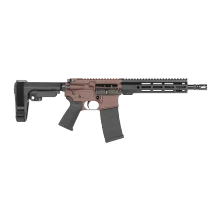 Shark Coast Tactical SCC07190HOLM-P Holmes  5.56 NATO 30+1 10.50" Black Nitride Threaded Barrel, Aluminum Receiver w/Picatinny Rail, M-LOK Handguard, Polymer SB Tactical SBA3 Brace, Polymer Grip