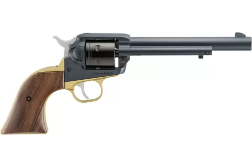 Ruger Wrangler .22lr 6.5" 6rd Midnight Blue Brass Grip Frame