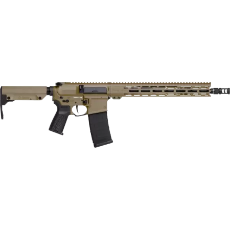 CMMG Dissent BR4 223 Rem/5.56x45mm, 14.5" Threaded Barrel, Coyote Tan Cerakote, Black Stock, CA Compliant, 10rd