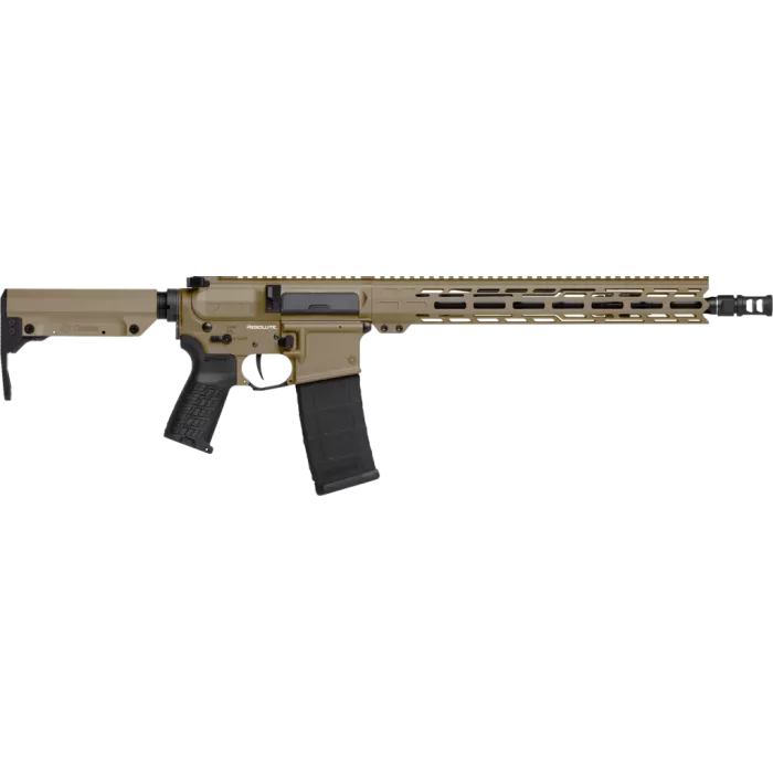 CMMG Dissent BR4 223 Rem/5.56x45mm, 14.5" Threaded Barrel, Coyote Tan Cerakote, Black Stock, CA Compliant, 10rd
