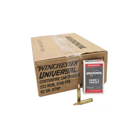 Winchester .223 Remington 62gr FMJ Open Tip - 1000 round case