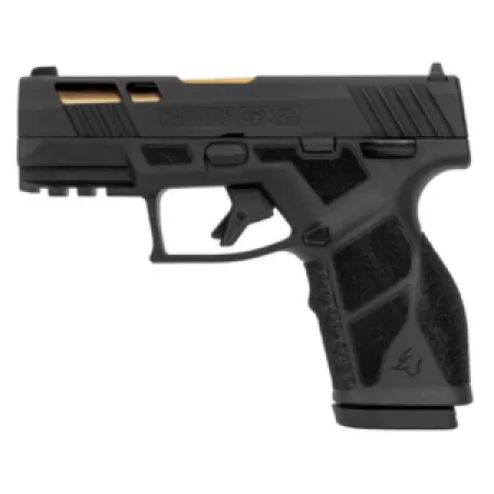 TAURUS GX2 9mm 3.3in 13rd Black/Gold SA Pistol (1-GX2931-TL1)