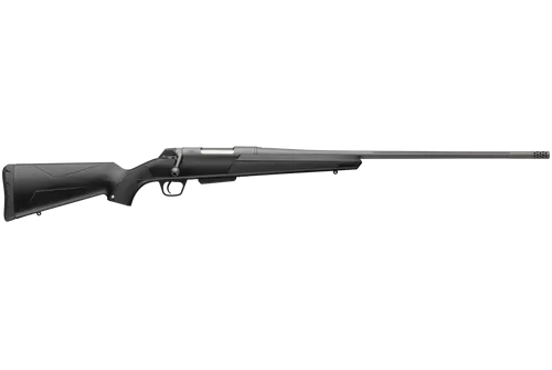 Winchester Repeating Arms 535801294 XPR Extreme 6.5 PRC 3+1 24" Tungsten Cerakote Fluted Threaded Barrel & Drilled & Tapped Steel Receiver, Fixed Black Synthetic Stock