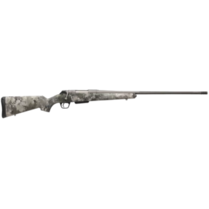 Winchester Repeating Arms 535800212 XPR Extreme 243 Win 3+1 22" Tungsten Cerakote Fluted Threaded Barrel & Drilled & Tapped Steel Receiver, Fixed TrueTimber VSX Synthetic Stock
